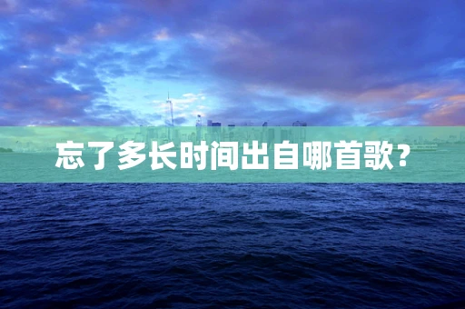 忘了多长时间出自哪首歌？
