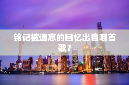 铭记被遗忘的回忆出自哪首歌？