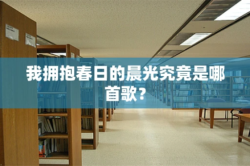 我拥抱春日的晨光究竟是哪首歌？