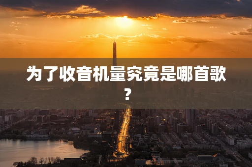 为了收音机量究竟是哪首歌？