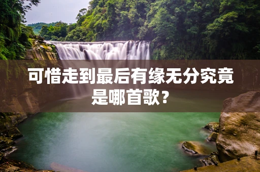 可惜走到最后有缘无分究竟是哪首歌？
