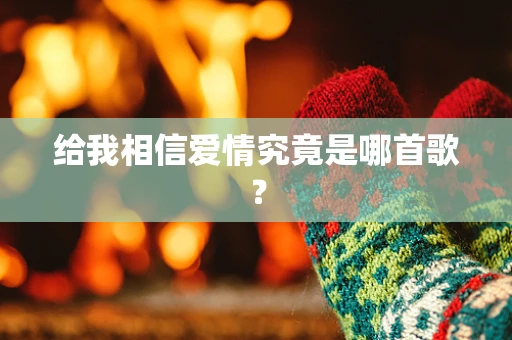 给我相信爱情究竟是哪首歌？