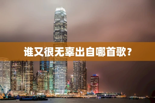 谁又很无辜出自哪首歌？