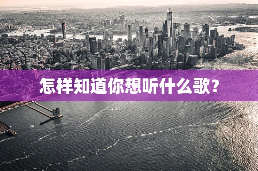 怎样知道你想听什么歌？