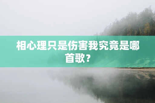 相心理只是伤害我究竟是哪首歌？