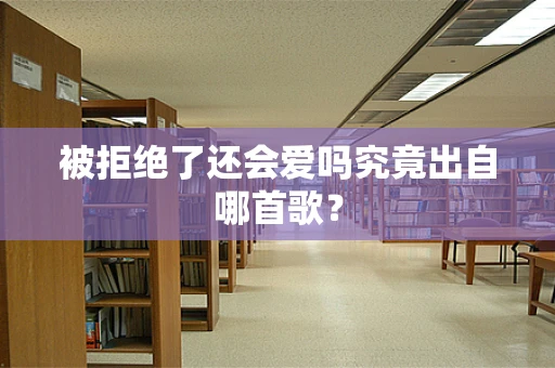 被拒绝了还会爱吗究竟出自哪首歌？