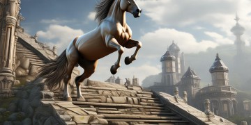 骑马奔跑上台阶究竟是哪首歌？