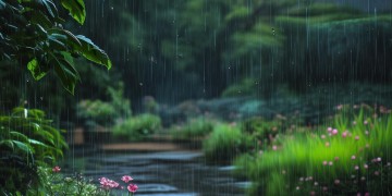 我这里下了雨出自哪首歌？